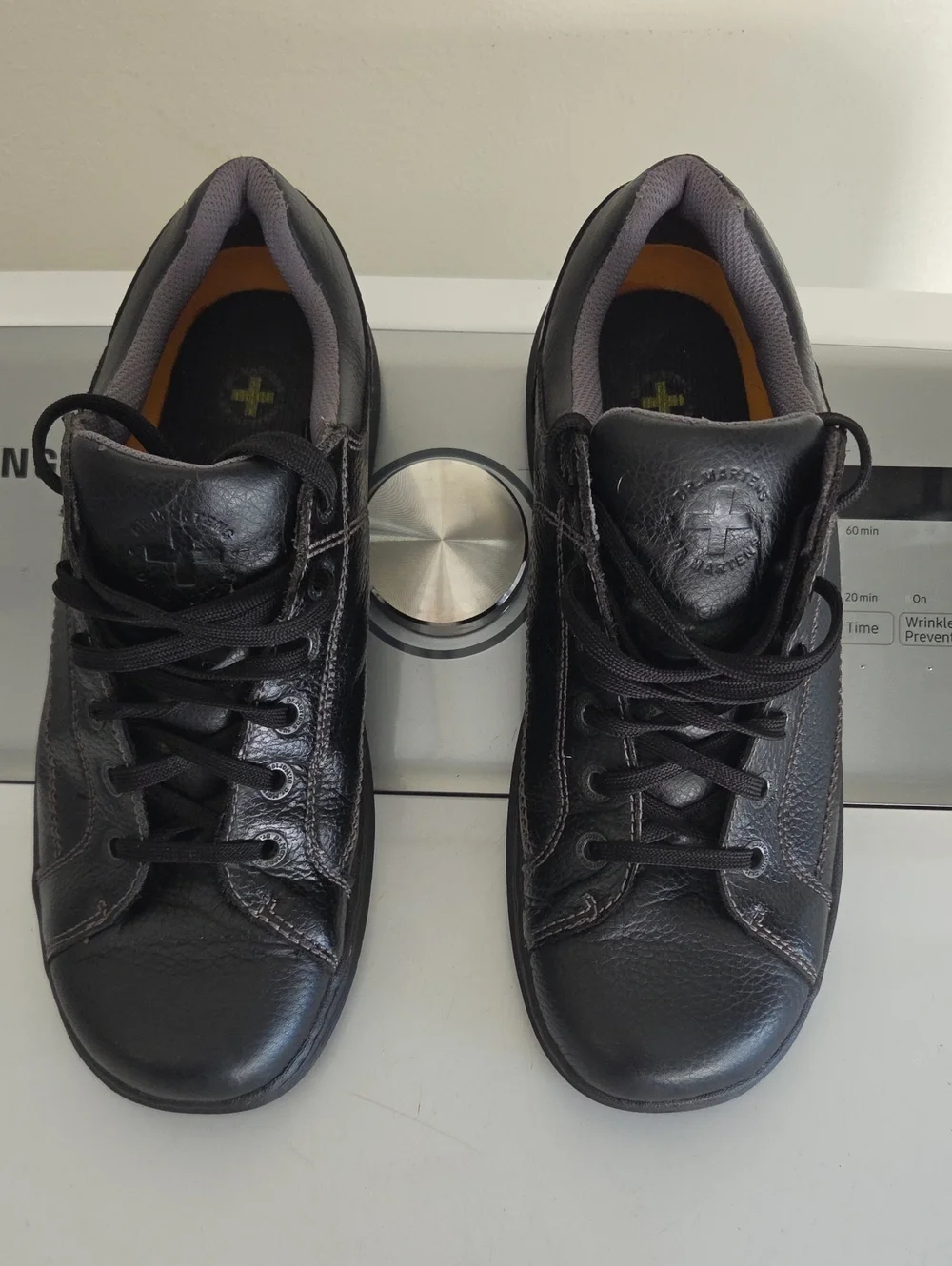 Doc Dr Martens Adirondack Black Leather Casual Oxford Sneakers Shoes Mens Sz 11